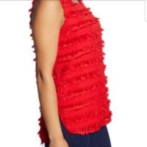 Halogen Scoop Neck Woven Tank Top NWT